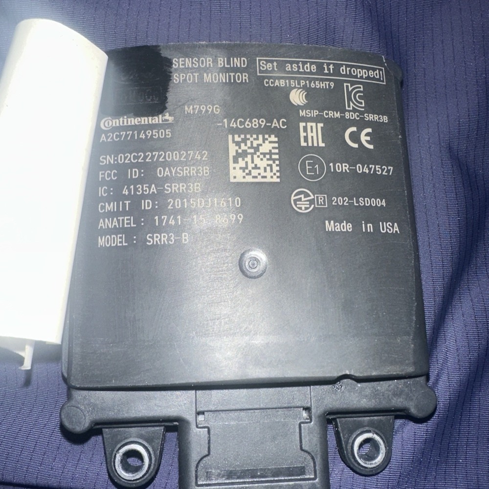 Continental Ford Blind Spot Radar Sensor module, model A2C77149505 -14C689-AC